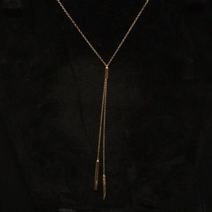 Gorjana audrina bar lariat necklace.